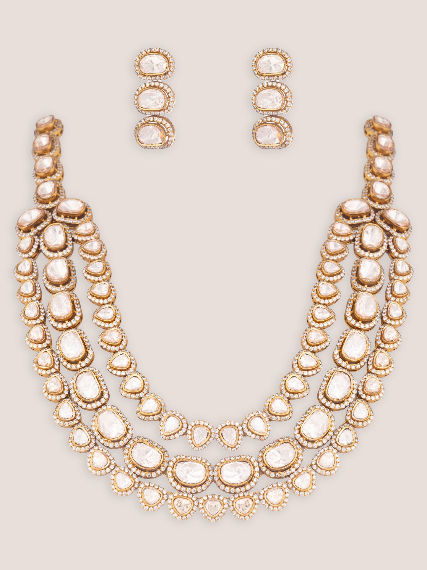 Tvesha Two Tone Polki Long Set
