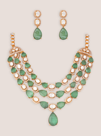 Aayra Green Polki Long Set