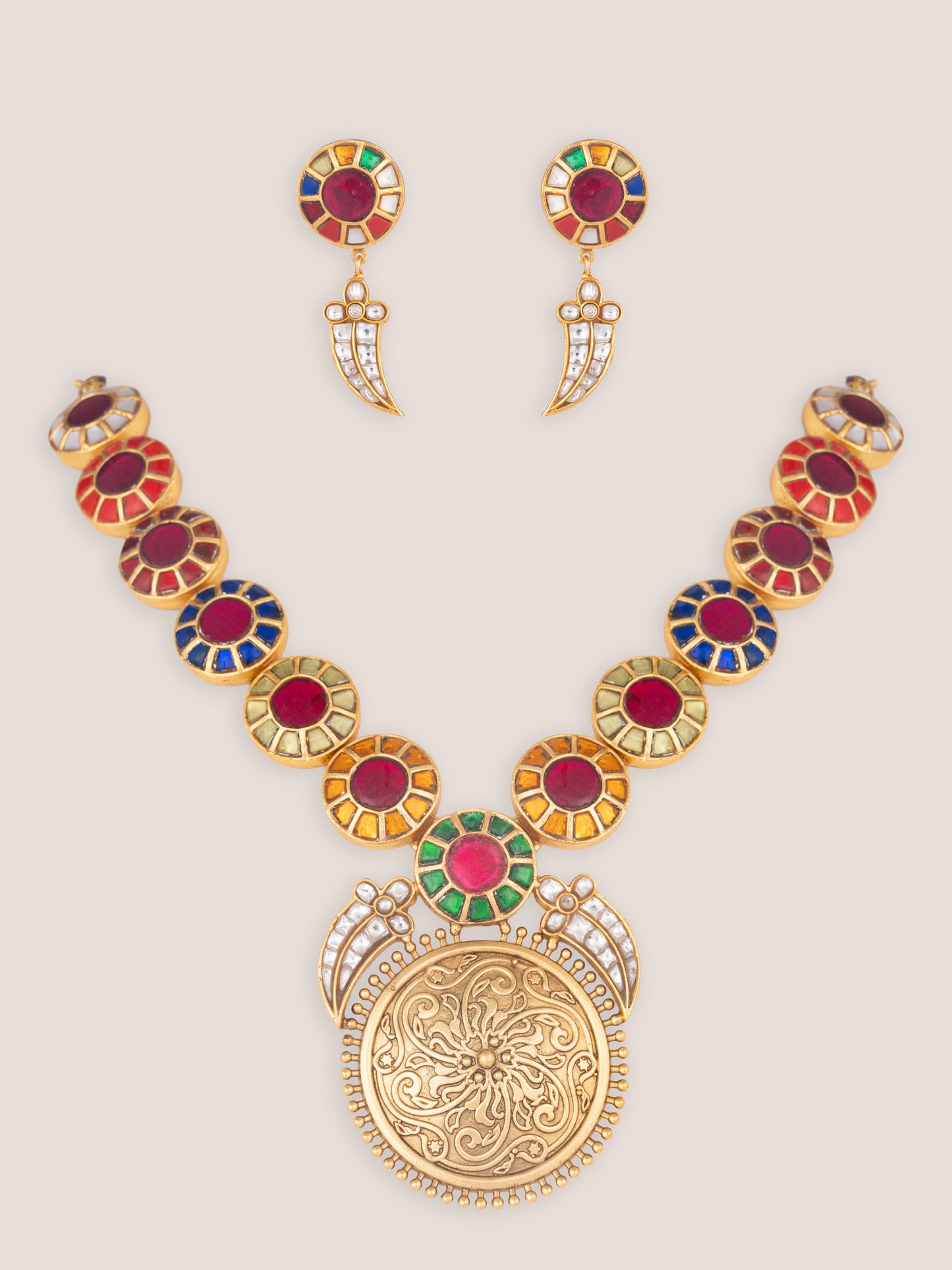 Lavanya Multicolor Kundan Long Set