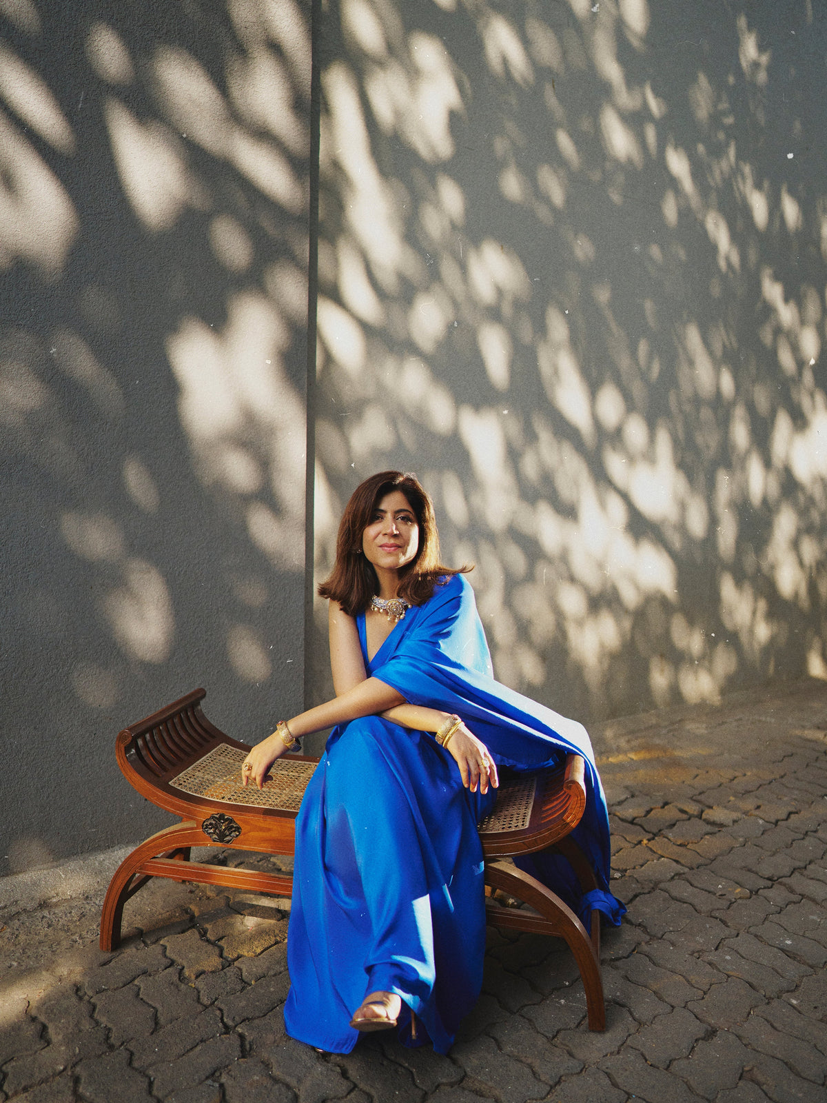 Handwoven Ultramarine Blue Silk Saree