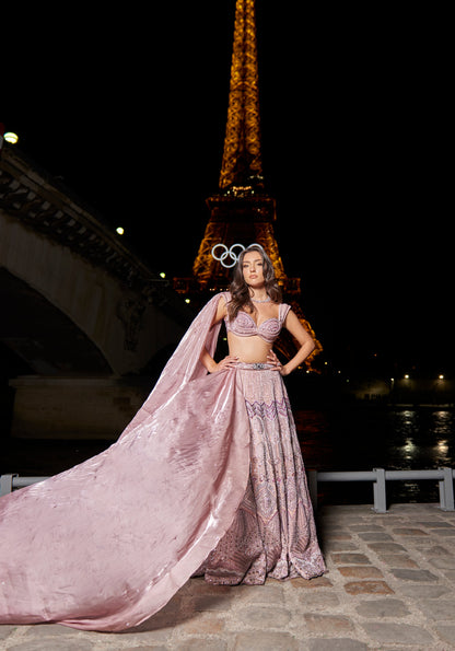 Pink lehenga Set