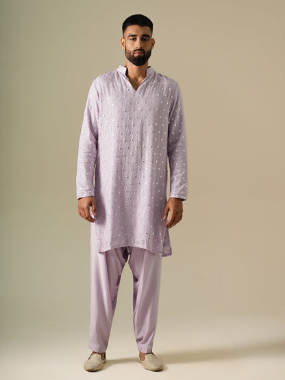 Lavender Taara Kurta Set