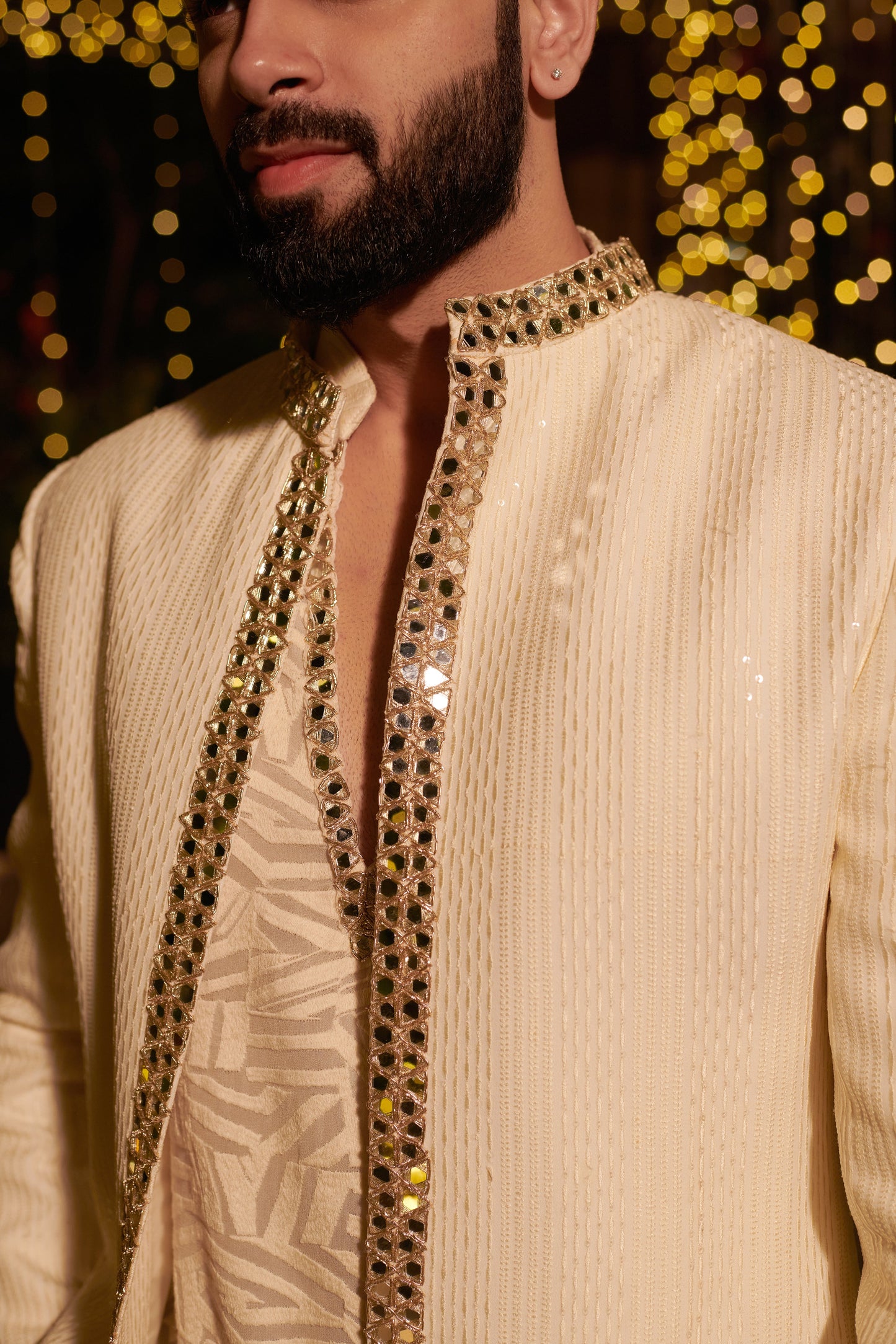 Ivory Impression Jacket Set