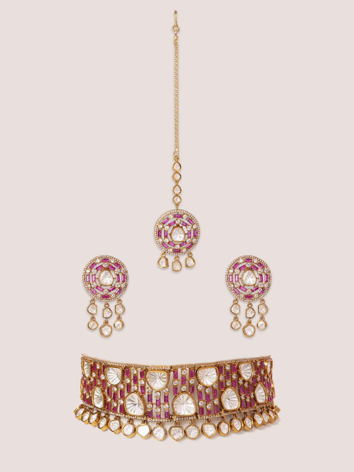 Arena Pink Polki Choker