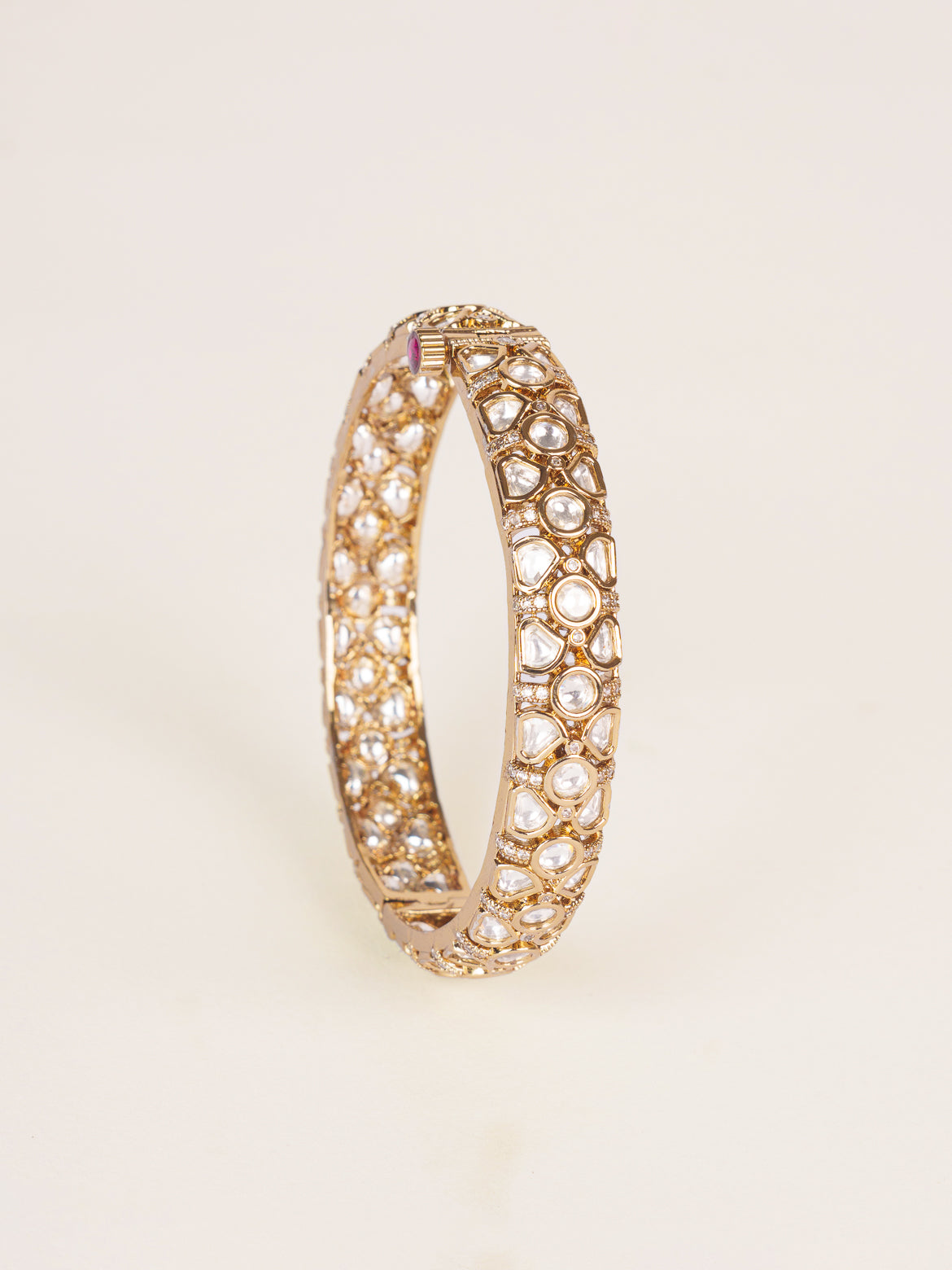 Daksha Two Tone Finish Polki Kadas