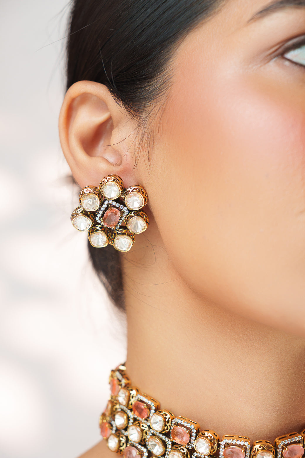 Pritika Pink Polki Choker
