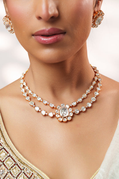 Maithili Carat Finish Kundan Necklace Set