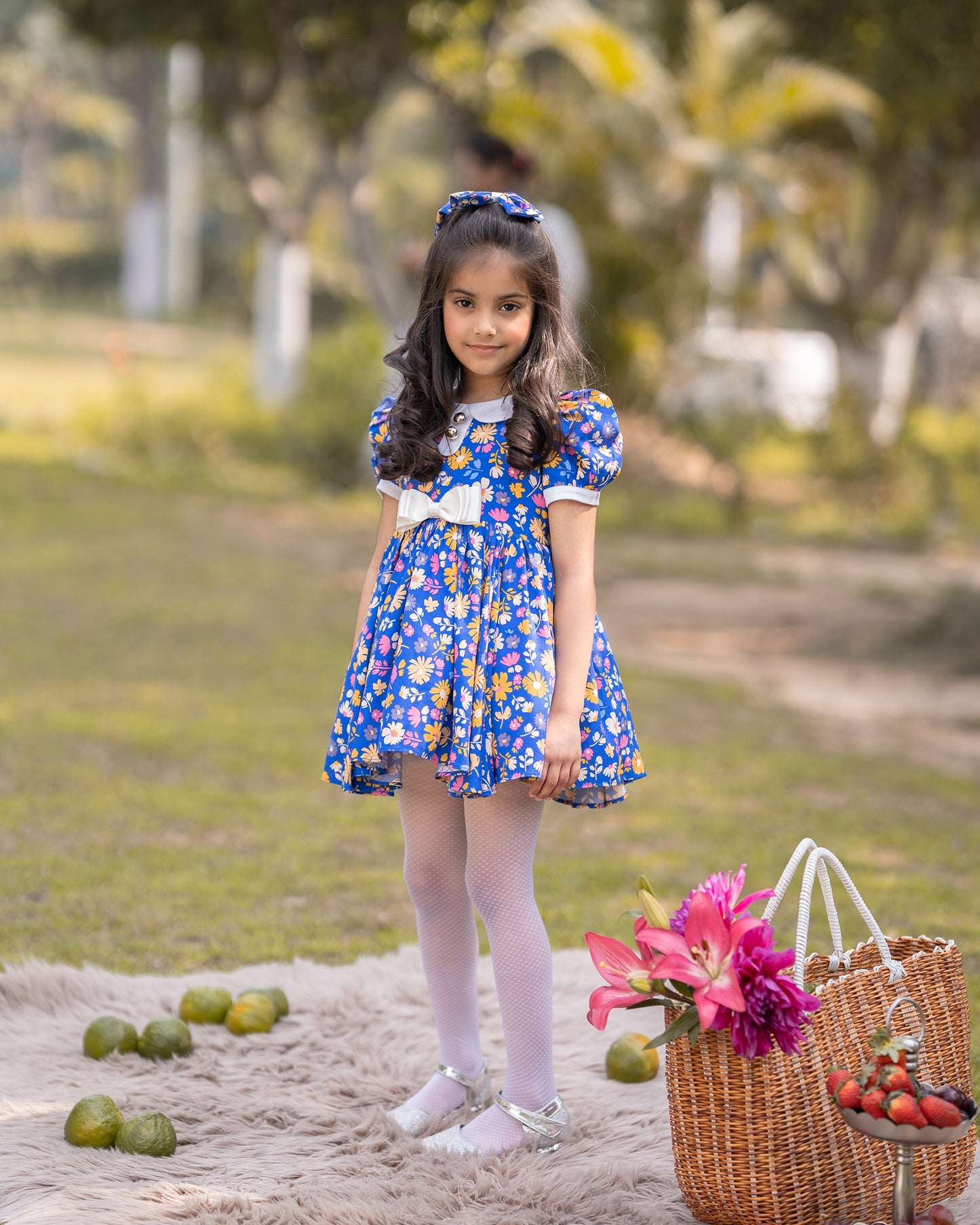 BLUE FLORAL DRESS