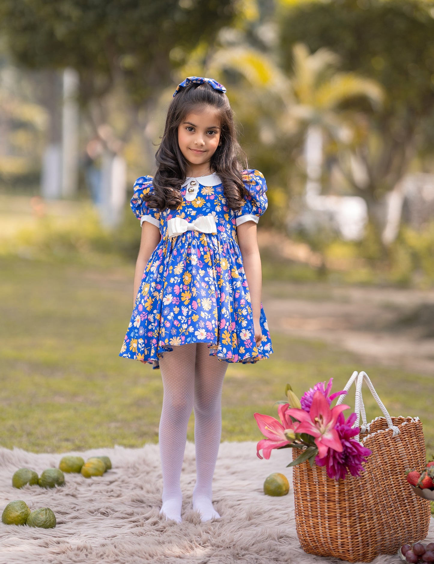BLUE FLORAL DRESS