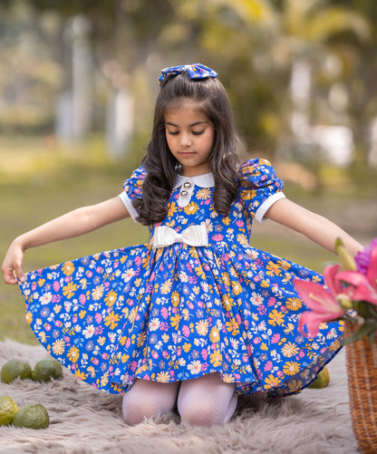 BLUE FLORAL DRESS