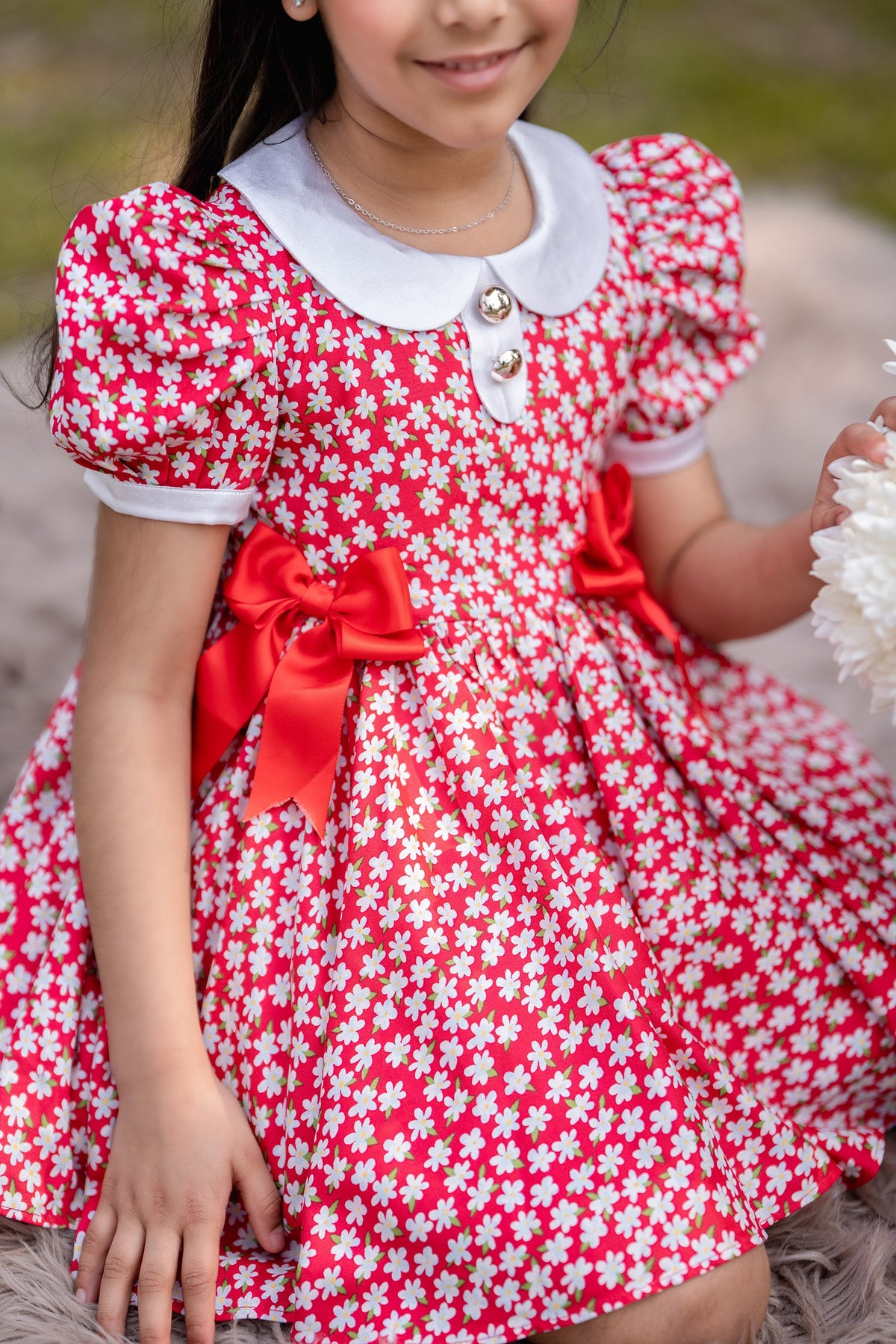 RED FLORAL DRESS