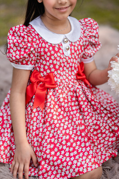RED FLORAL DRESS
