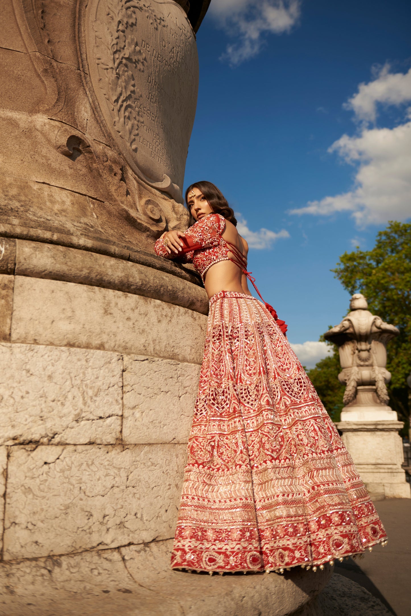 Full sleeve - Red Lehenga Set