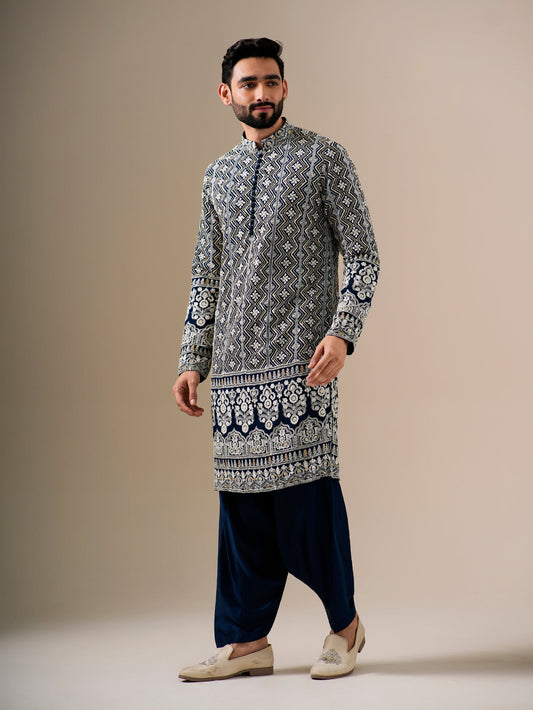 Midnight Motif Patiyala Set