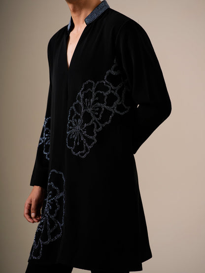 Black Mirage Kurta Set