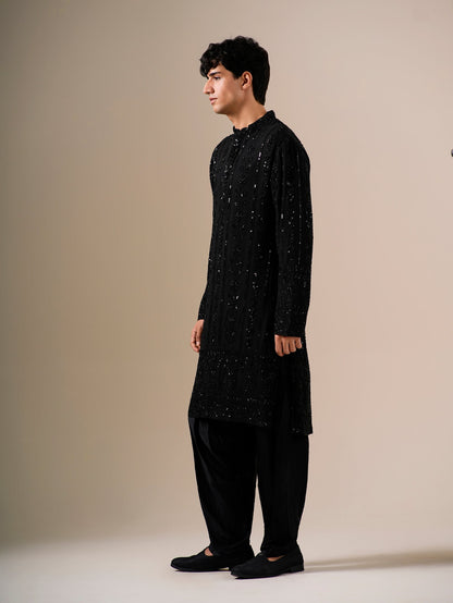 Midnight Black Patiyala Set