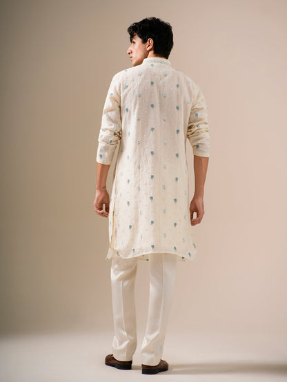 Sky Petal Kurta Set