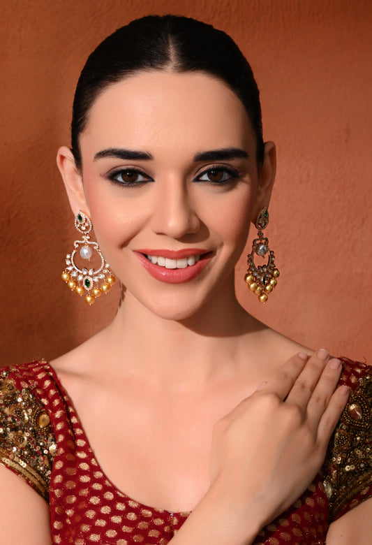 Gold plated ethnic earings