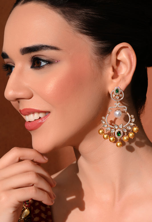 Gold plated ethnic earings
