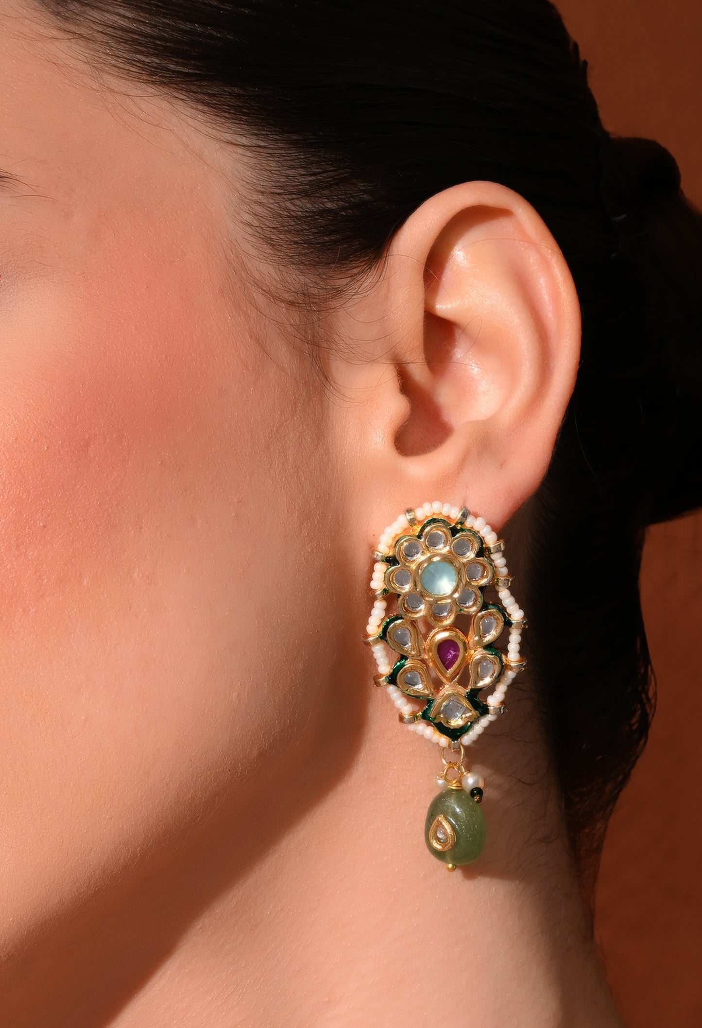 Gold plated ethnic   earings