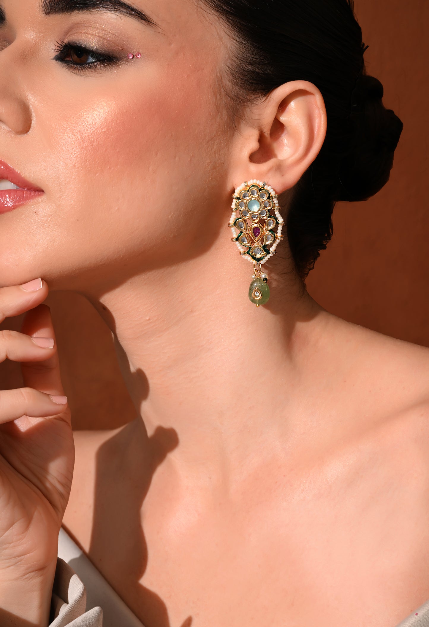 Gold plated ethnic   earings