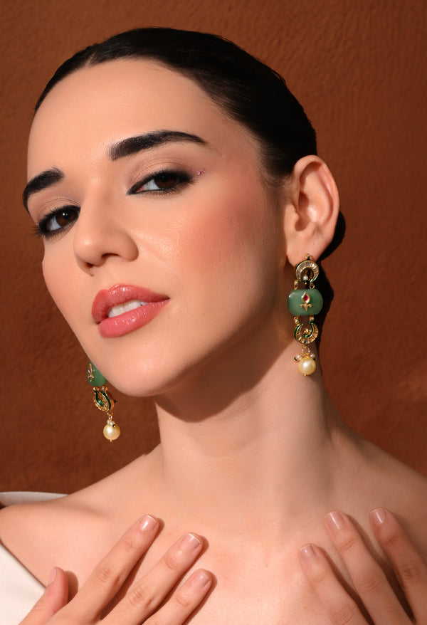 Gold plated ethnic  earings