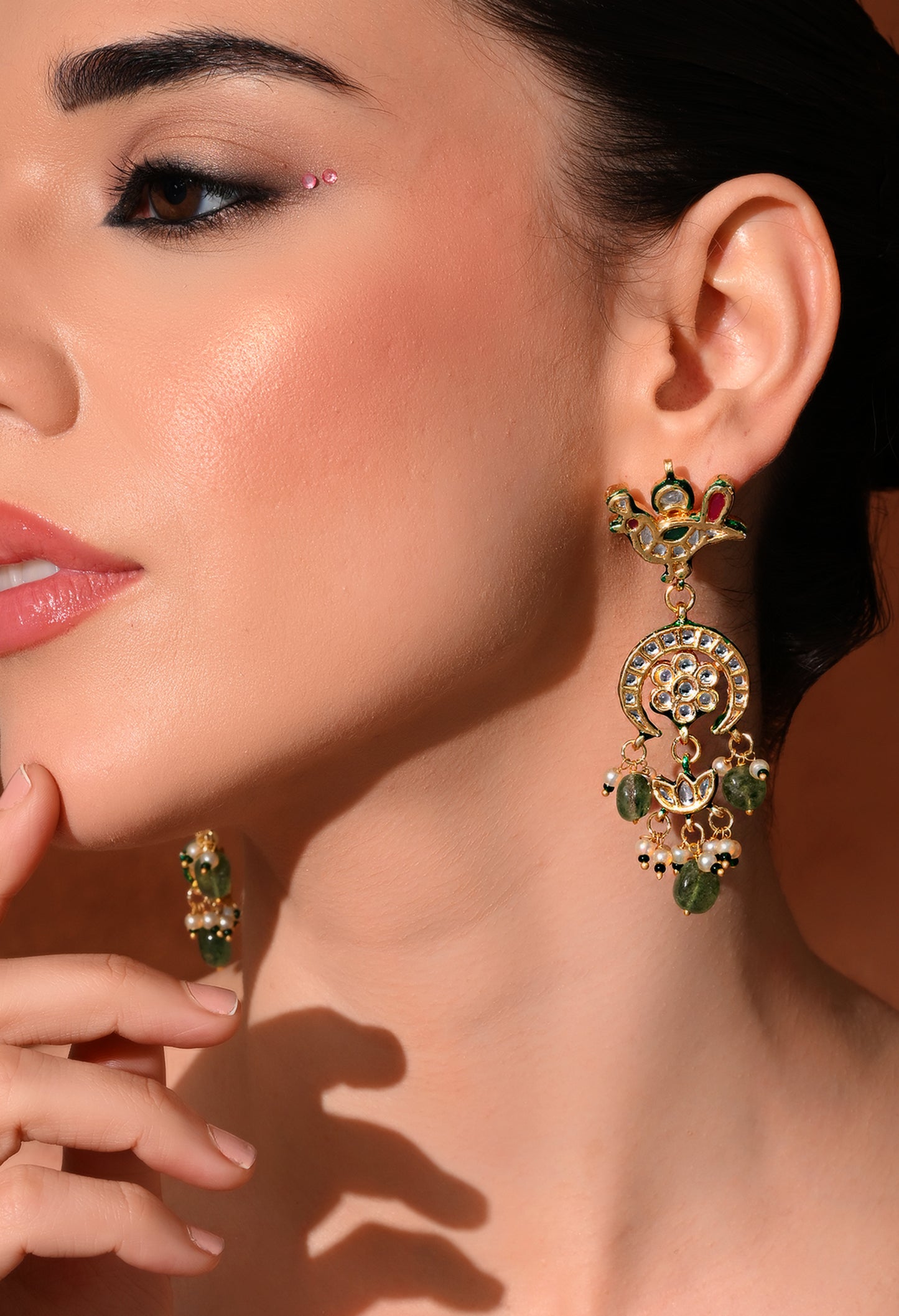 Gold plated ethnic   earings