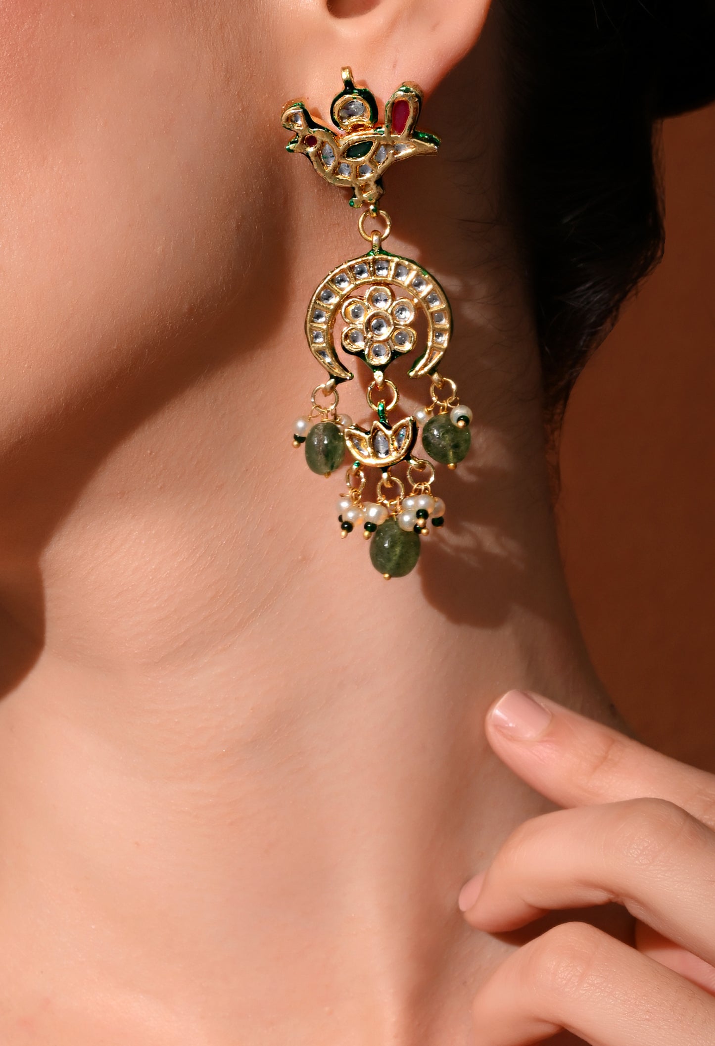Gold plated ethnic   earings