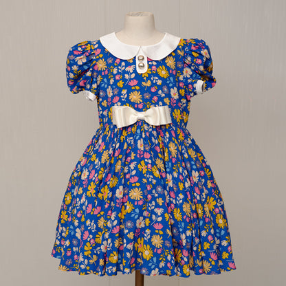 BLUE FLORAL DRESS