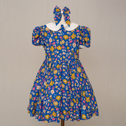BLUE FLORAL DRESS