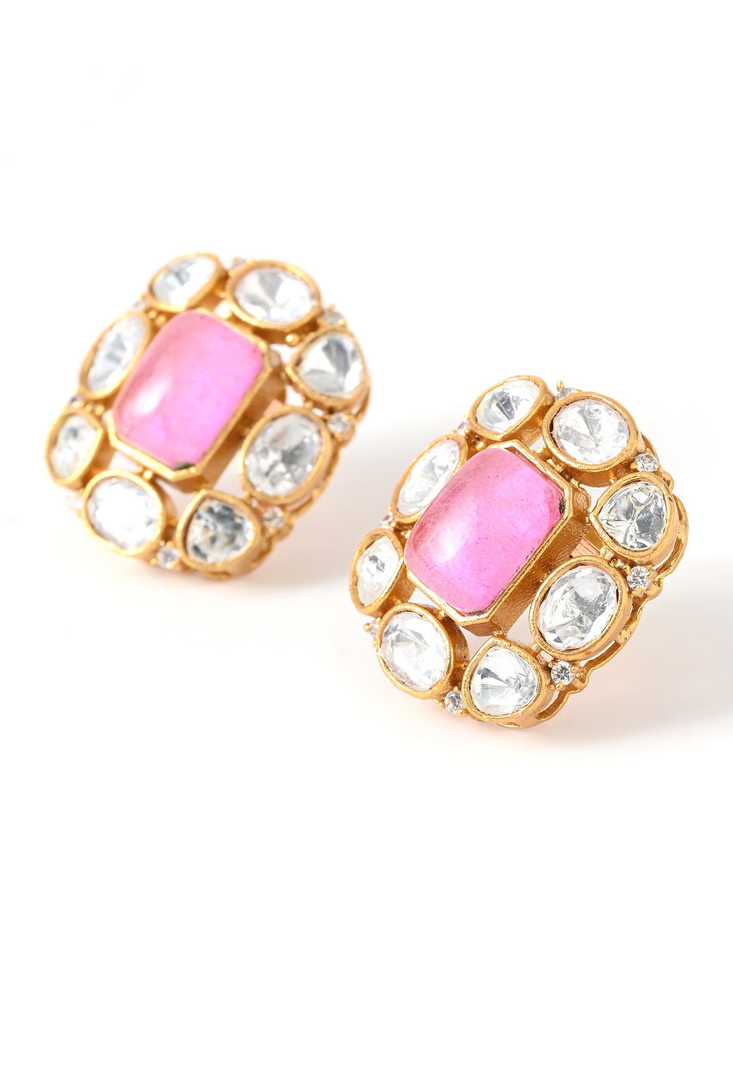Gold plated ethnic  chokar set with earings