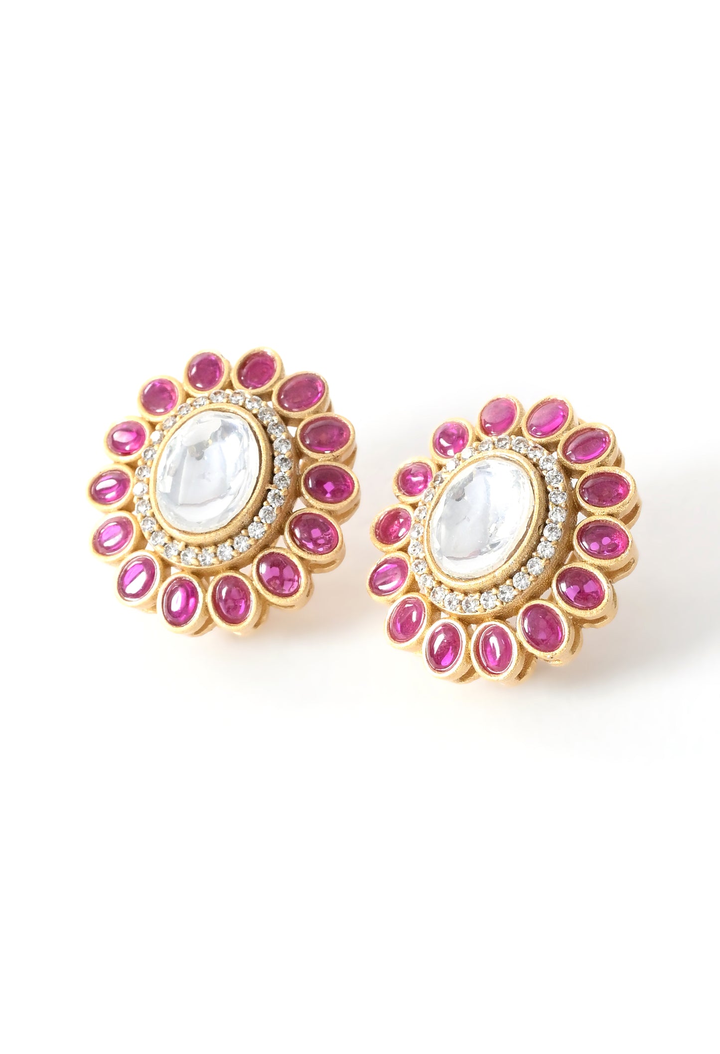 Gold plated ethnic  chokar set with earings