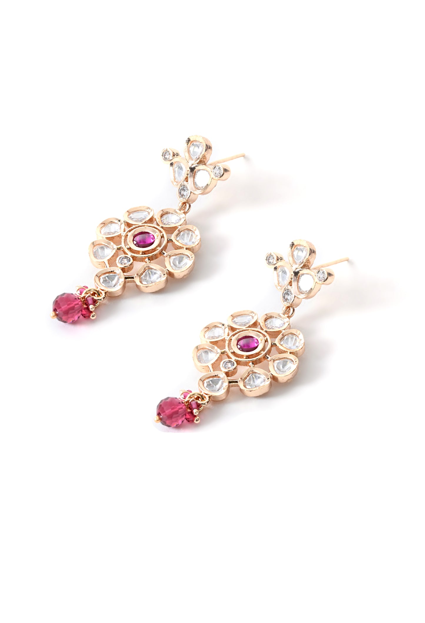 Golden plated  necklace set with earings