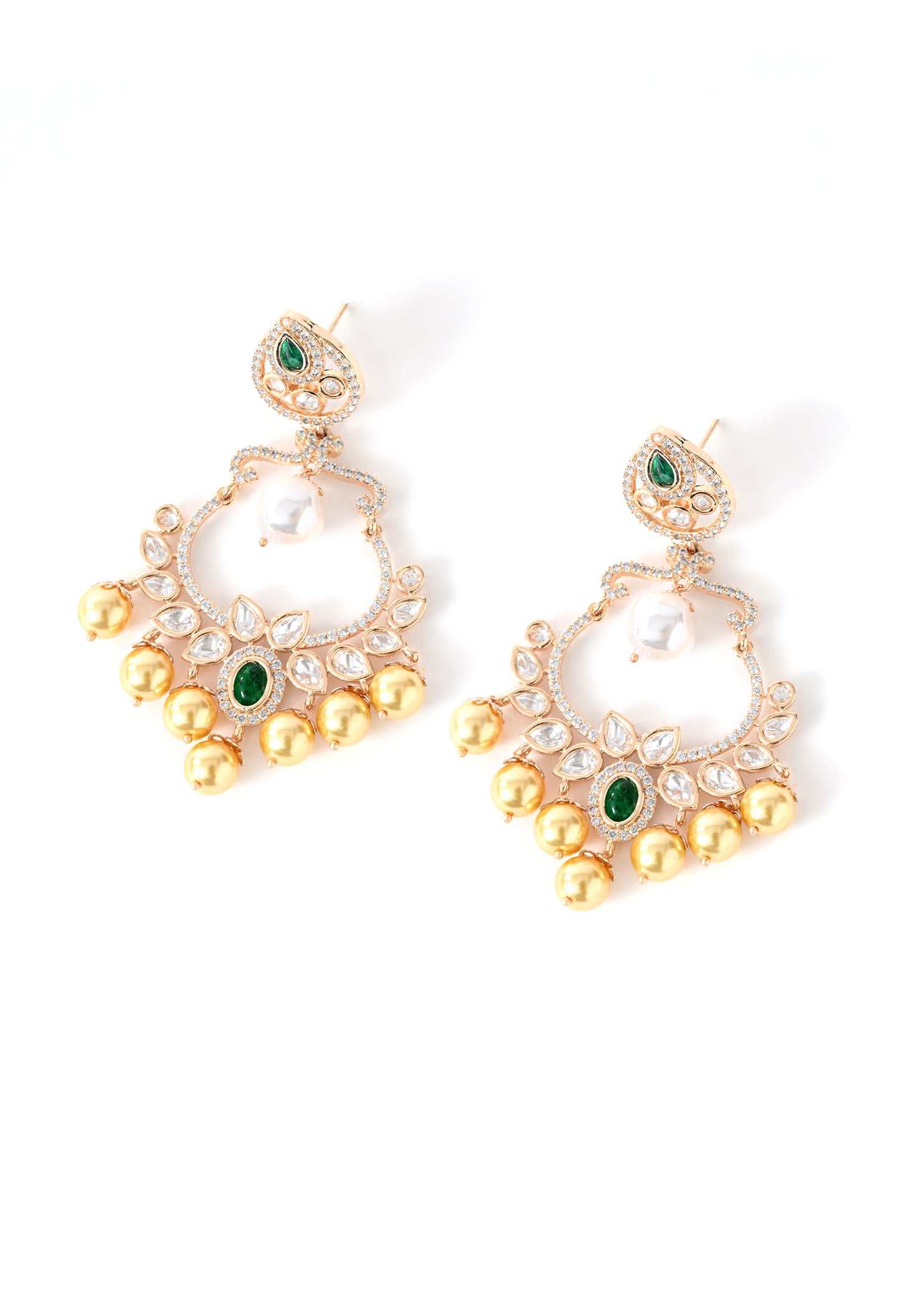 Gold plated ethnic earings