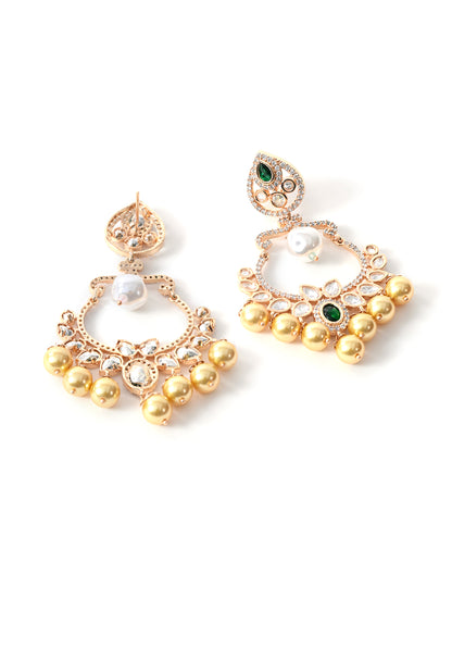 Gold plated ethnic earings