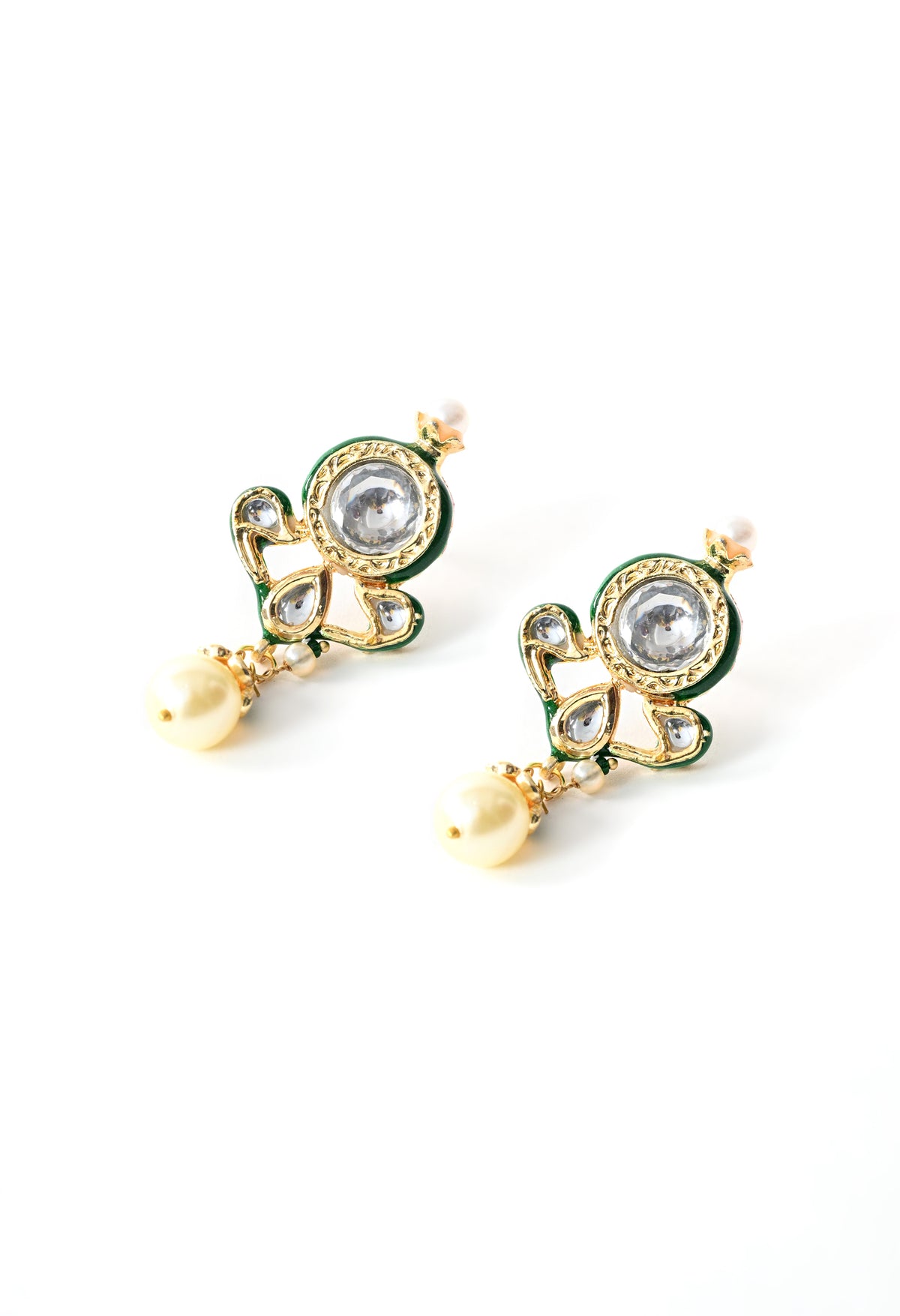 Gold plated ethnic  necklace set with earings