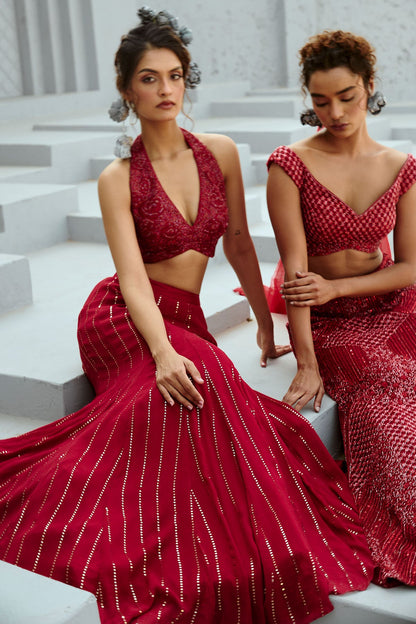 Aura Red Skirt