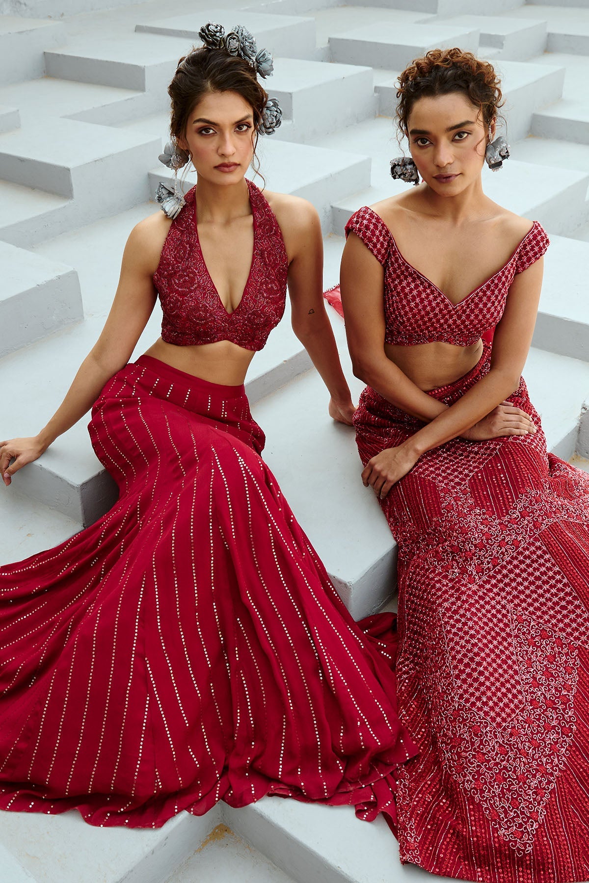 Aura Red Skirt