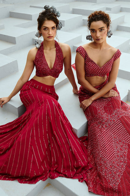 Aura Red Skirt