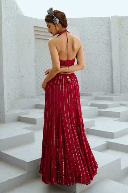 Aura Red Skirt