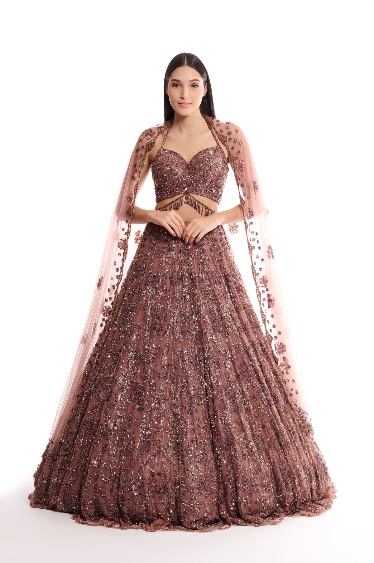 muave lehenga surabhi chopra