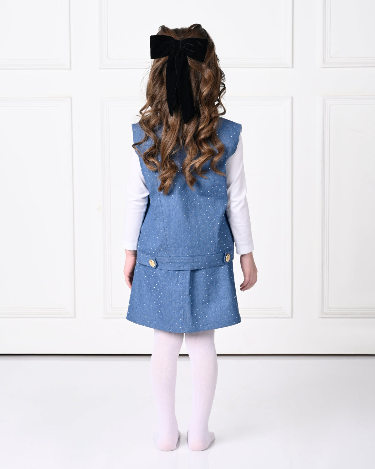 Navy Blue  Denim  Skirt