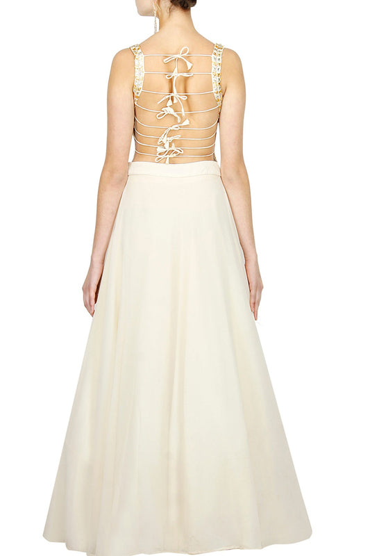 cream Lehenga set