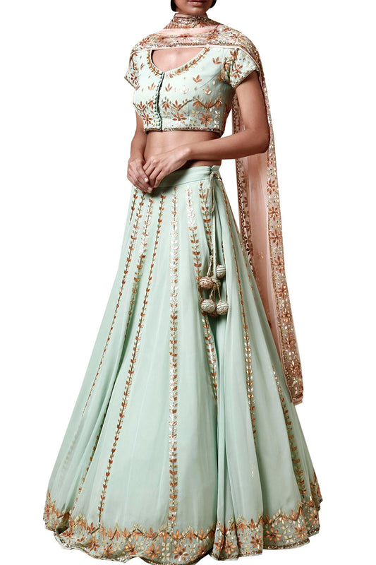 Mint Lehenga set