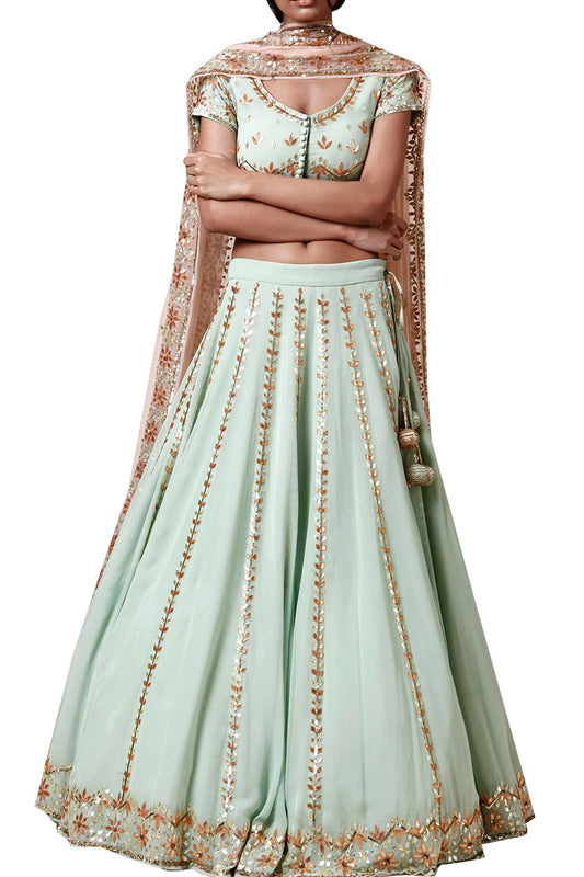 Mint Lehenga set