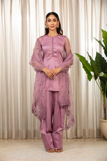 Lavender Kurta Set