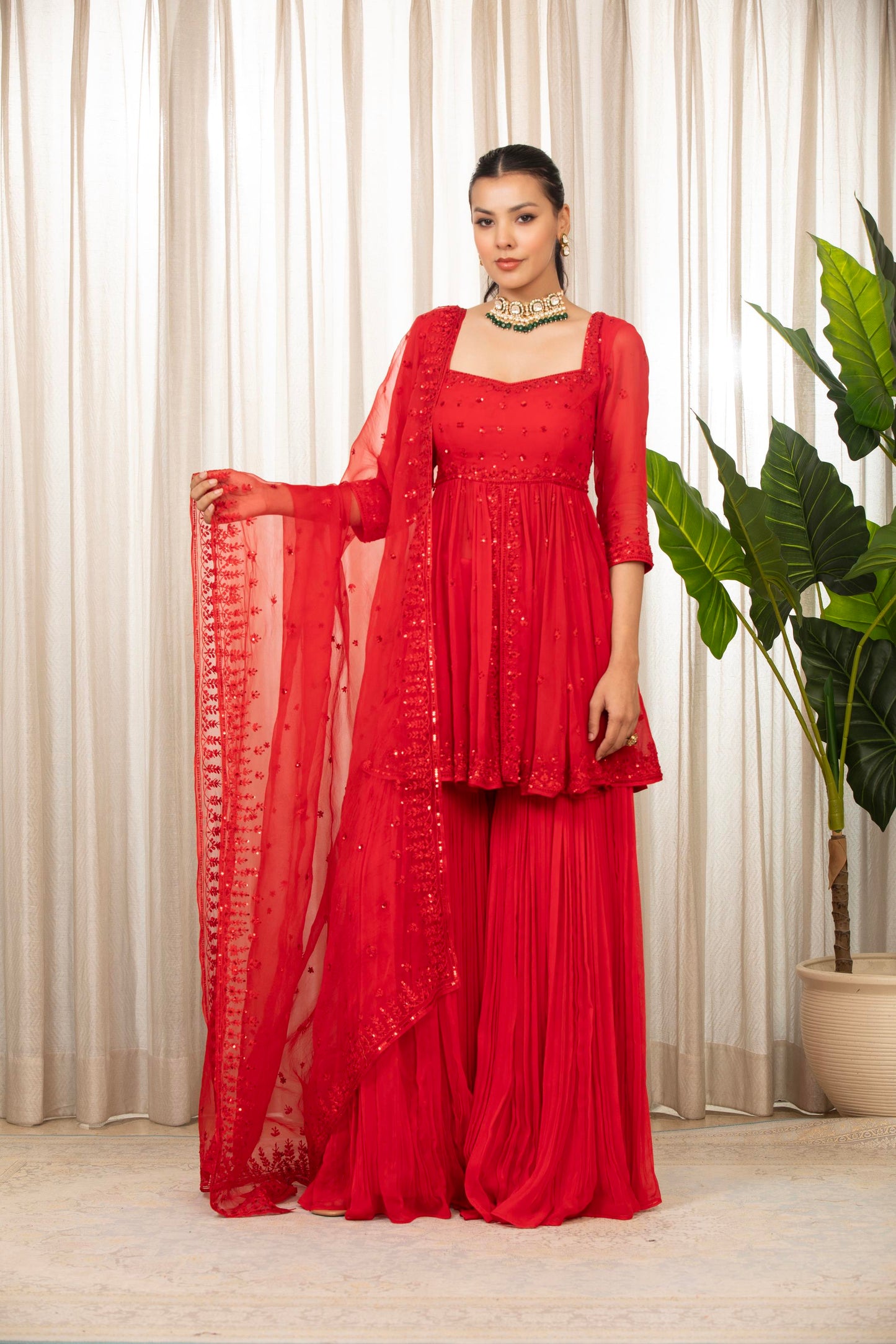 Lal Sharara Set