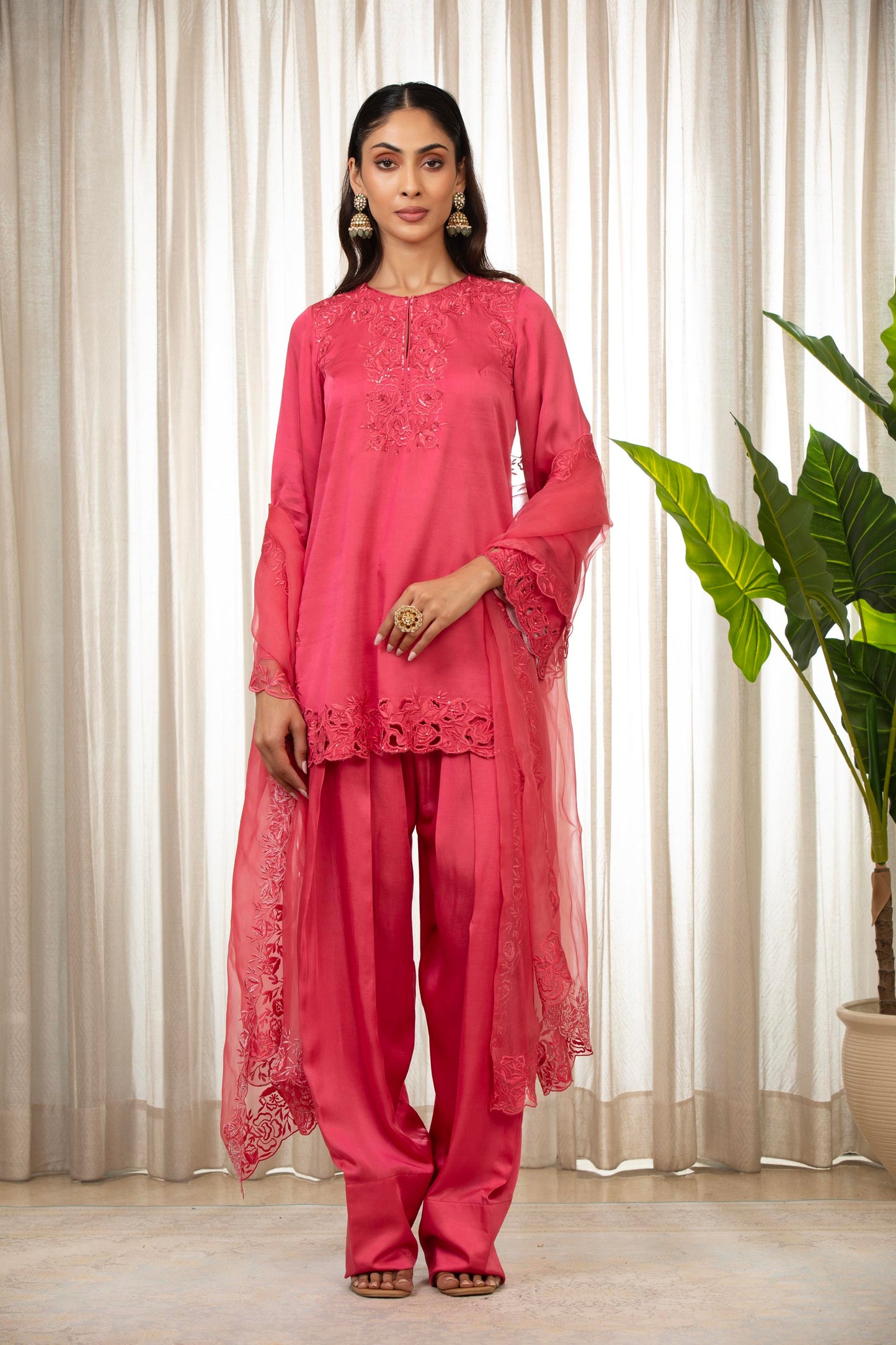 Kashmiri Pink Richa Set