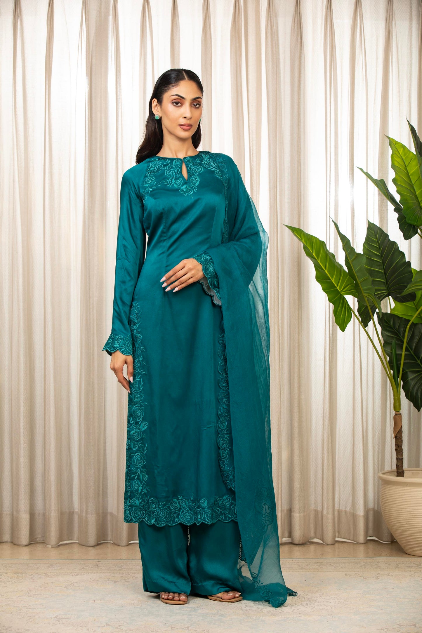 Teal Richa Long Set