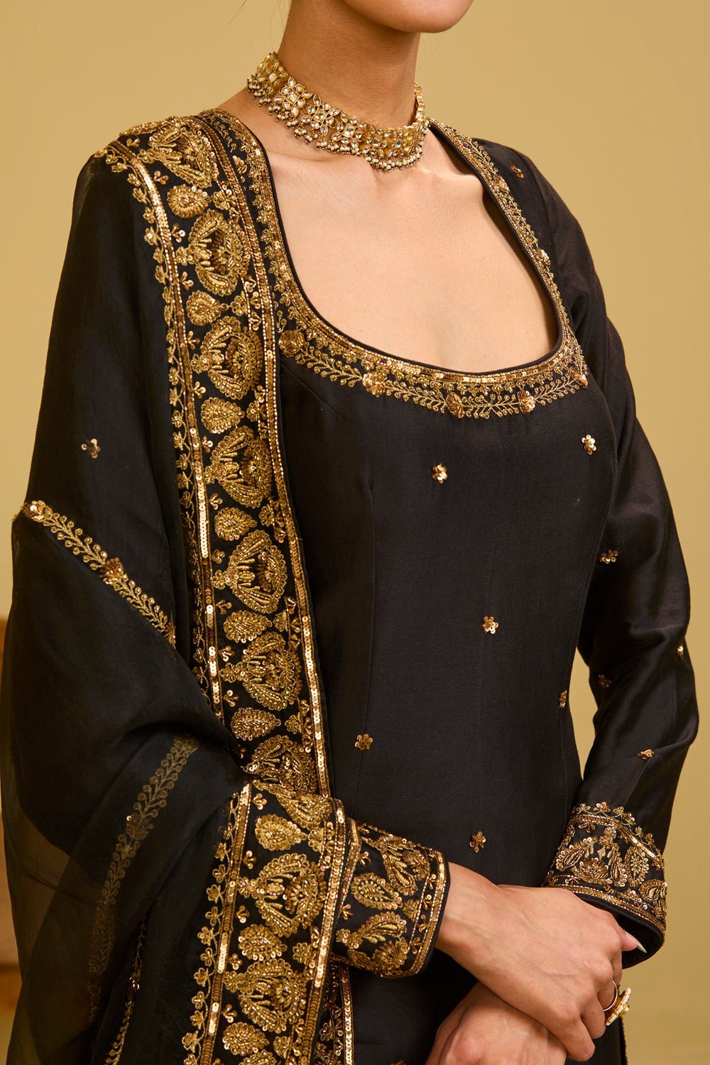 Black Kurta Set